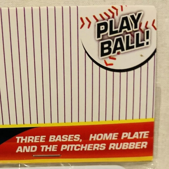 New Kids Sports Baseball Base Set- 5 pieces 1st 2nd 3rd Home Plate Pitcher Rub - Picture 9 of 9